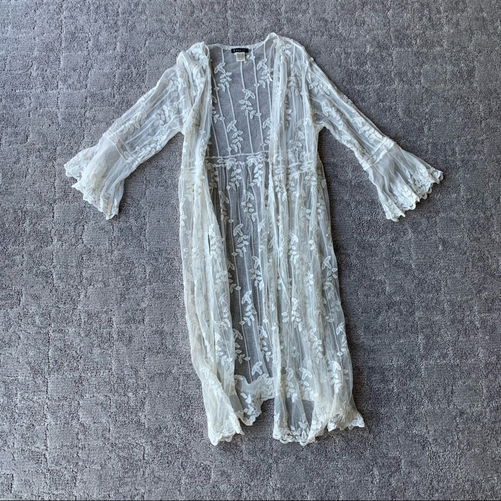 NWOT Lace Kimono Duster